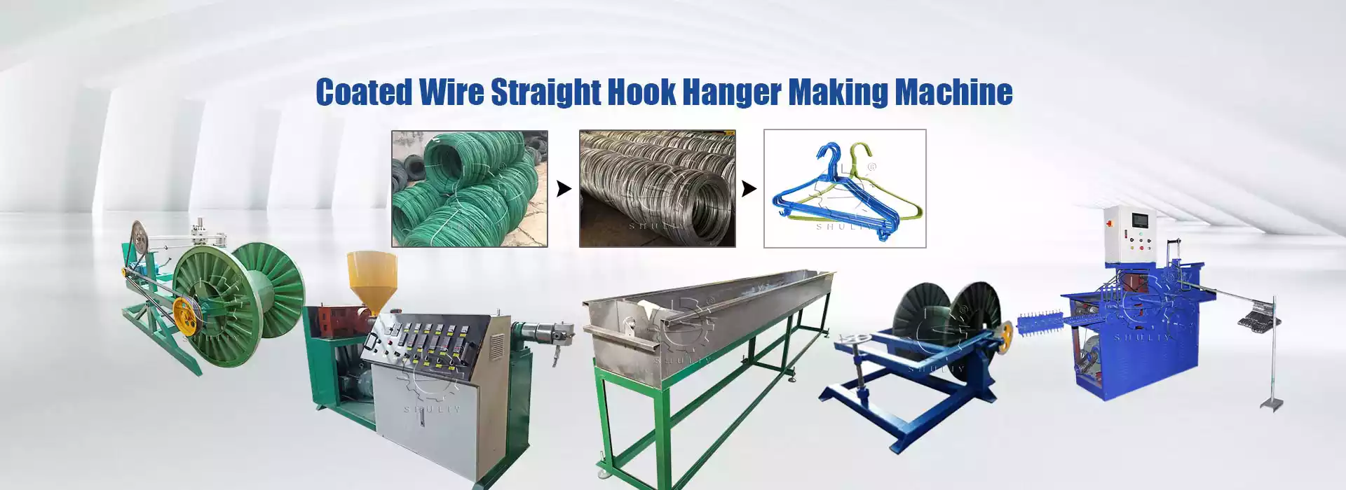 PVC coated wire hanger production line